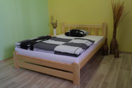 Postel Máša 180/200 cm masiv borovice + rošt