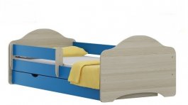 Postel Ondřej N22 140/70 cm + matrace + šuplík modrý