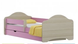 Postel Ondřej N22 180/90 cm + matrace + šuplík růžový
