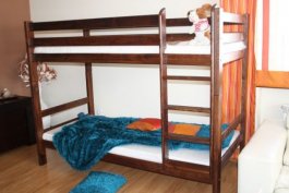 Patrová postel Adámek ořech 90/200 + rošty