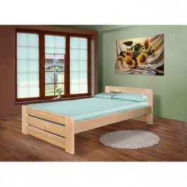 Postel Marek 80/200 cm + matrace 16cm - masiv 3,5 cm