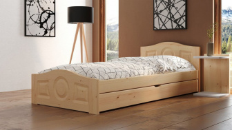 Postel Comfort se šuplíkem 80/200 cm - masiv 3,5 cm