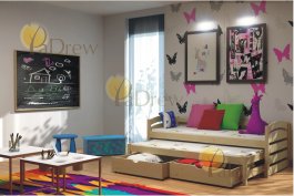 Postel Danka 180x80 cm + matrace + šuplíky