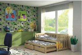 Postel Ríša 180x80 cm + matrace + šuplíky