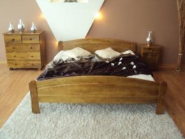 Postel Roxana 140 x 200 cm barva dub + matrace Vitality