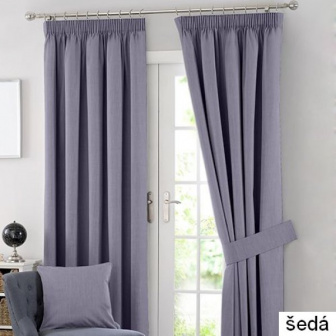 Závěsy Luxury 140/250 cm - šedý