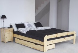 Postel Syntie 180 x 200 cm masiv borovice