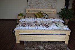 Postel Amor 180/200 cm s roštem - masiv 3,5 cm