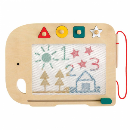 Petitcollage Dřevěná magnetická kreslící tabulka opět skladem ! Petitcollage Dřevěná magnetická kreslící tabulka opět skladem !